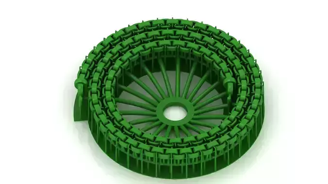 5MM Fancy Italian Chain 3D Model Ready to Print 3D print model