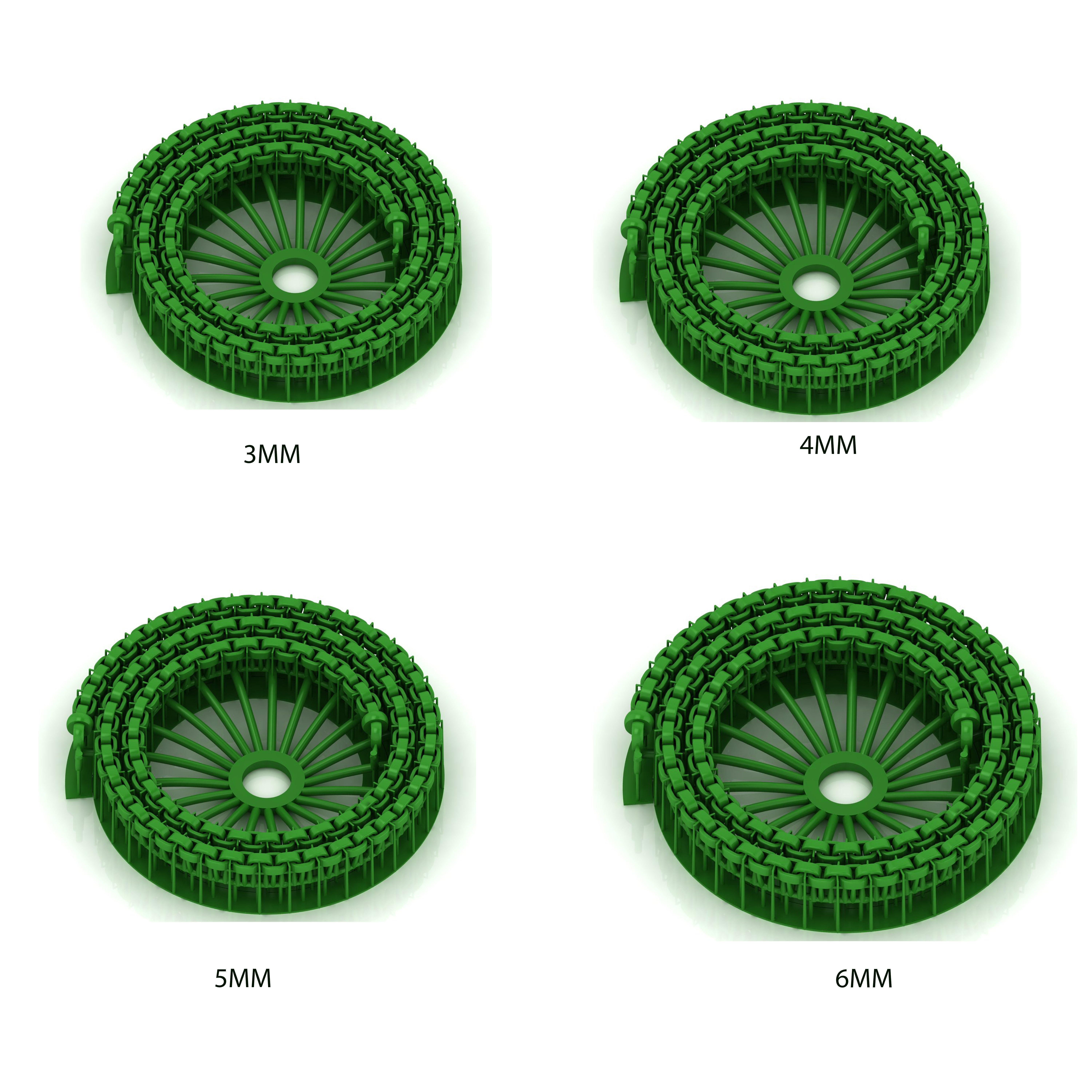 5 Size Fancy Italian Chain 3D Model Ready to Print 3D Model Collection_0