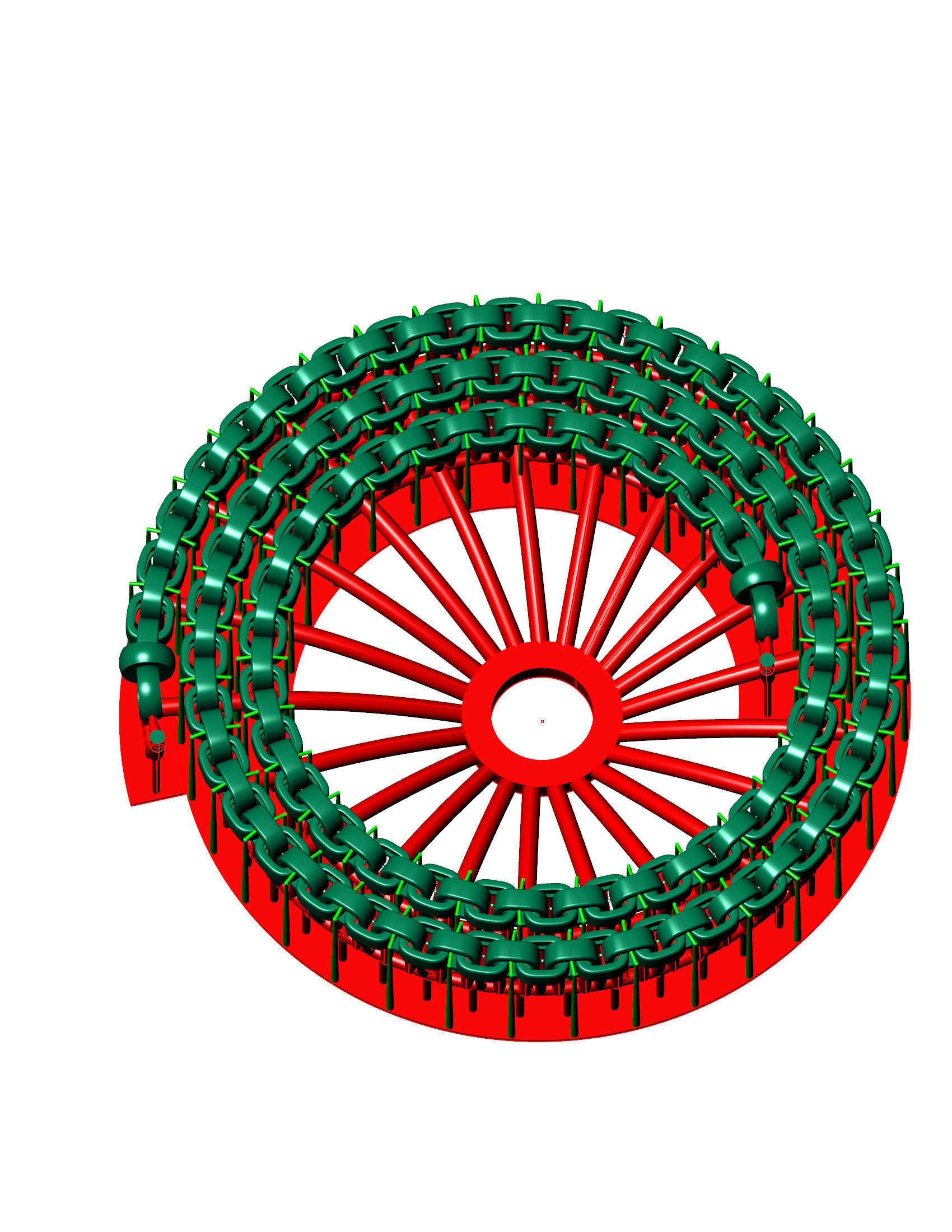 5 Size Fancy Italian Chain 3D Model Ready to Print 3D Model Collection_5