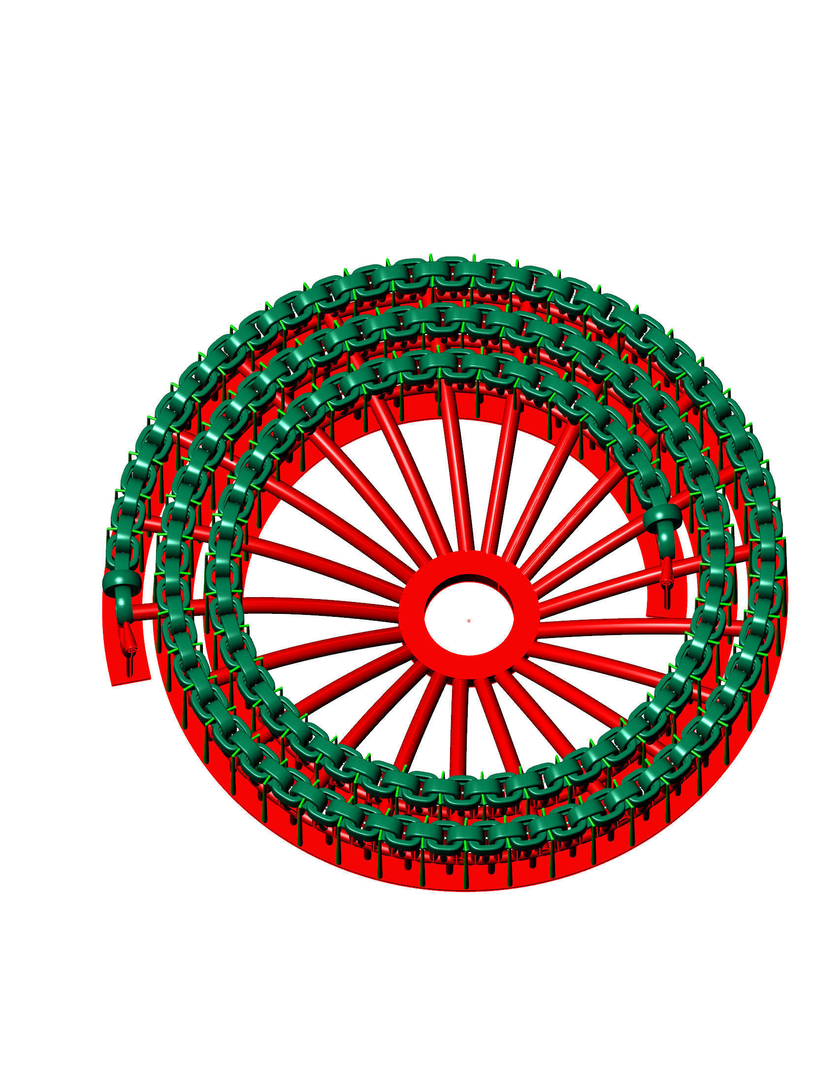 5 Size Fancy Italian Chain 3D Model Ready to Print 3D Model Collection_2