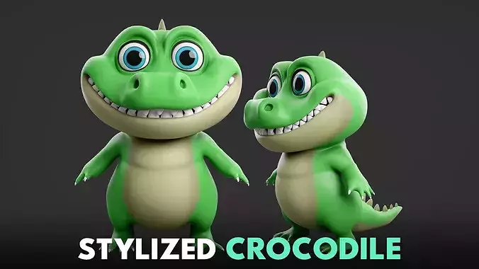 Crocodile - Stylized  Cartoon
