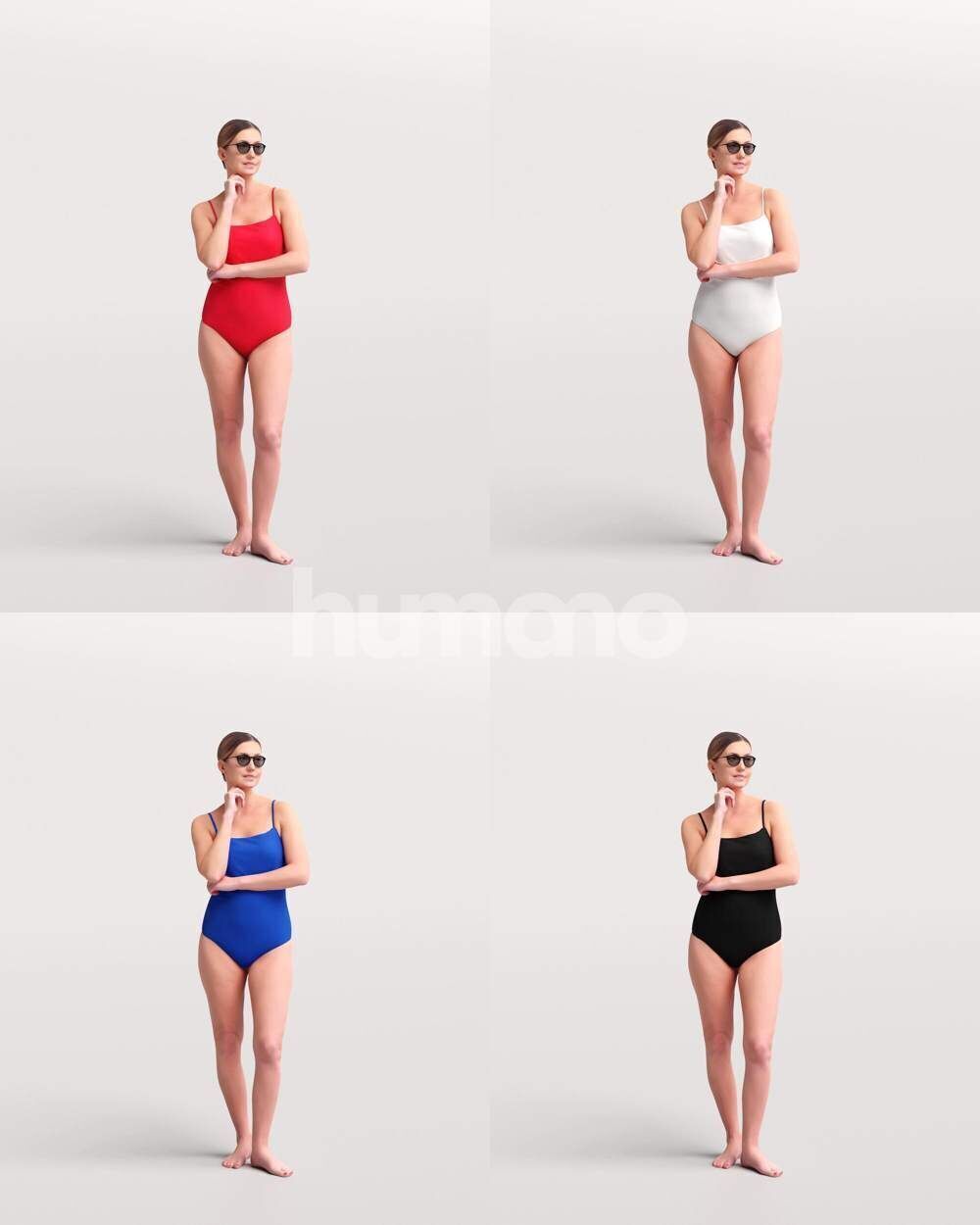 Humano 12-Collection 2511 - LUXURY POOL 2 -12 x 3D models  3D model_15