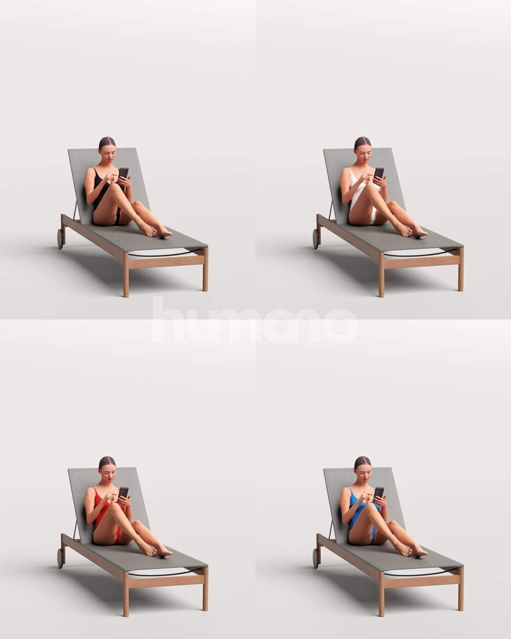Humano 12-Collection 2511 - LUXURY POOL 2 -12 x 3D models  3D model_21