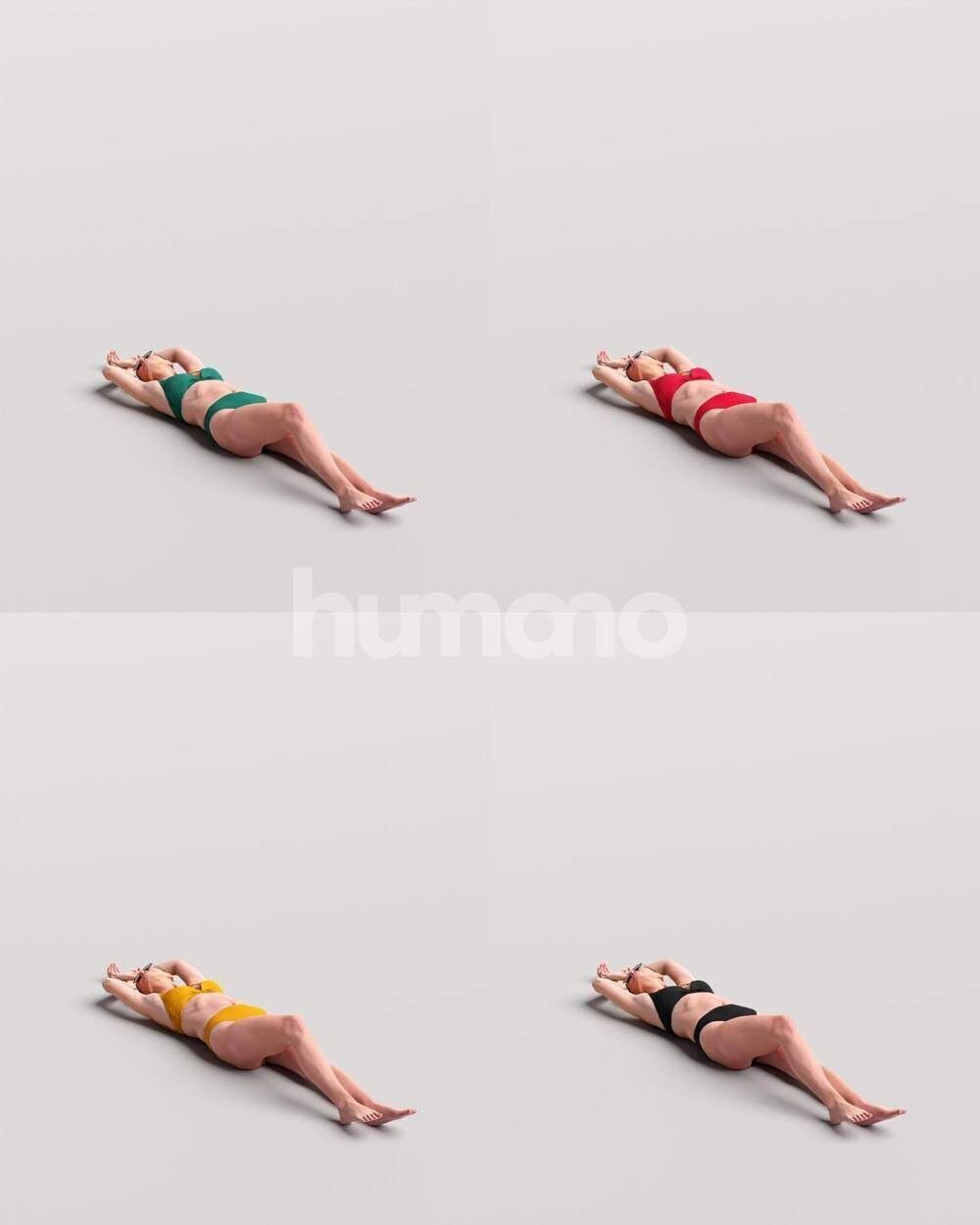 Humano 12-Collection 2511 - LUXURY POOL 2 -12 x 3D models  3D model_18