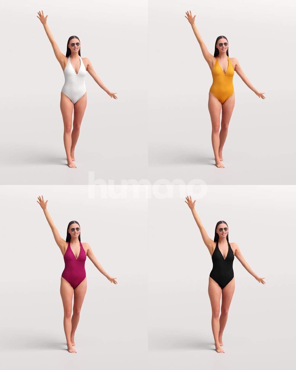 Humano 12-Collection 2511 - LUXURY POOL 2 -12 x 3D models  3D model_25