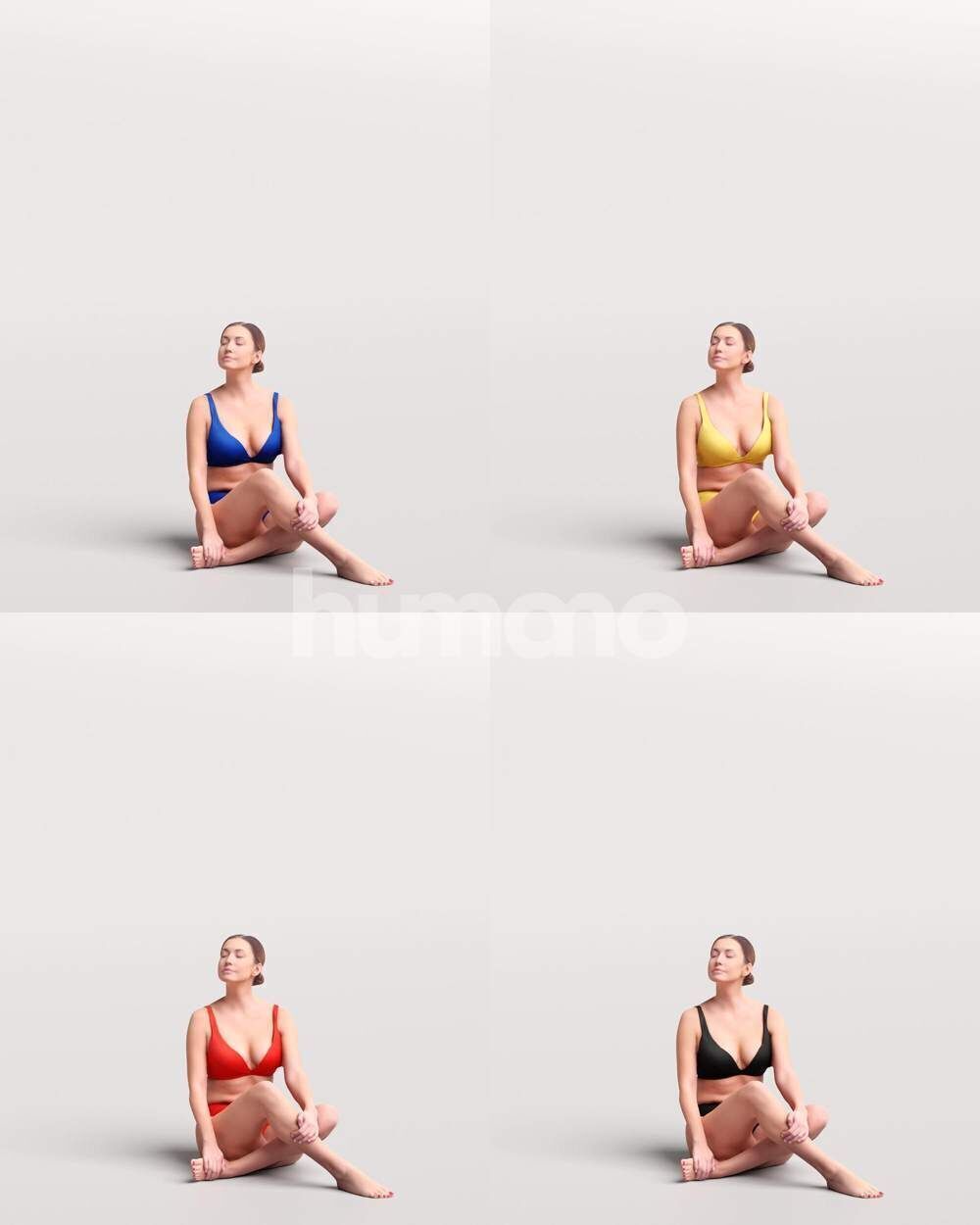 Humano 12-Collection 2511 - LUXURY POOL 2 -12 x 3D models  3D model_17