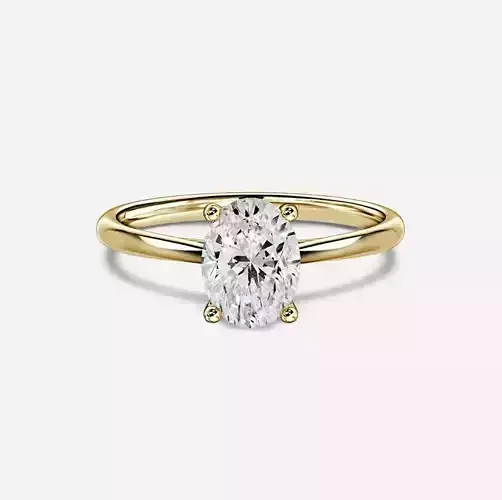 Gold Engagement Ring 03