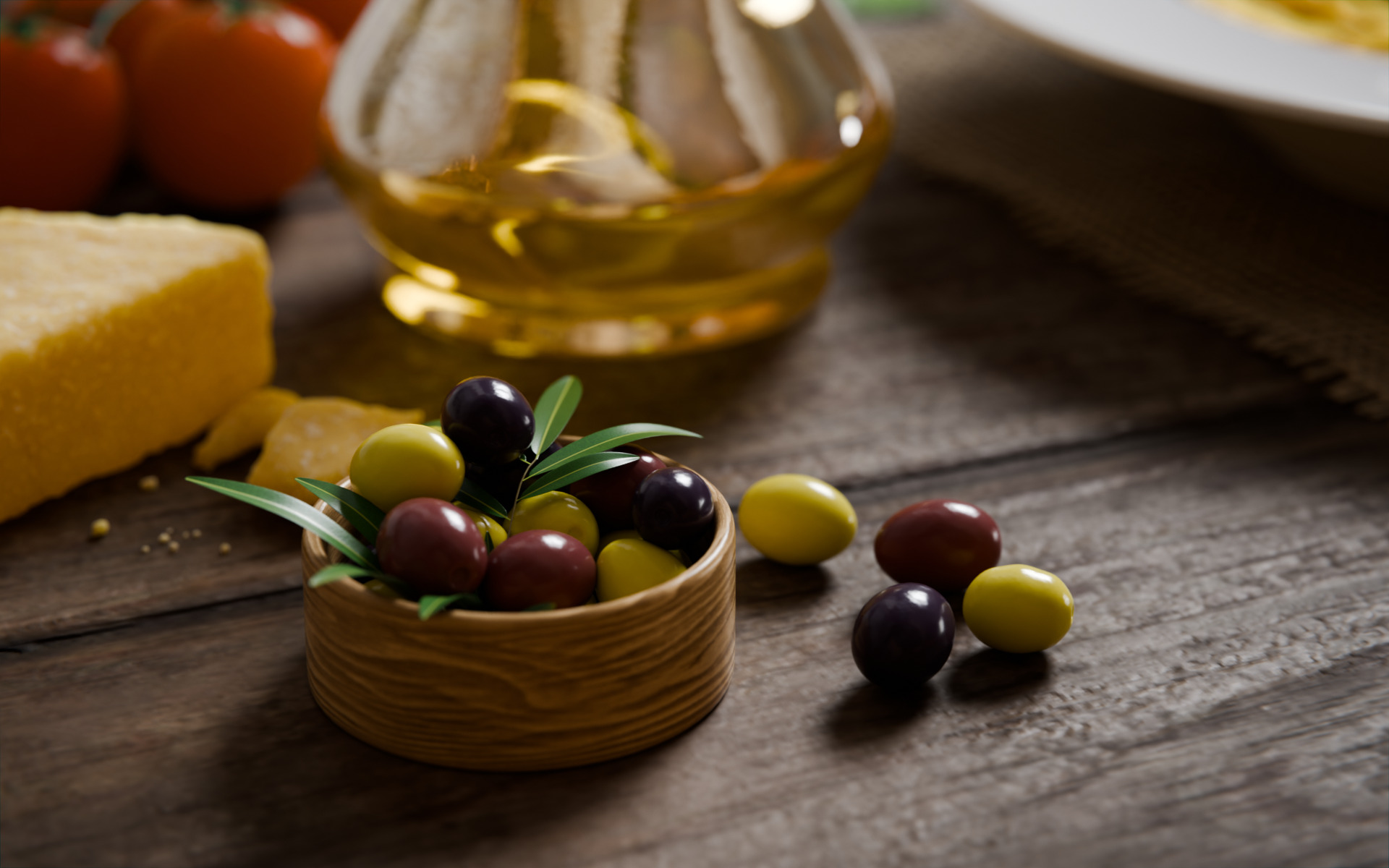 Pasta Plate 3d Scene 3D model_1