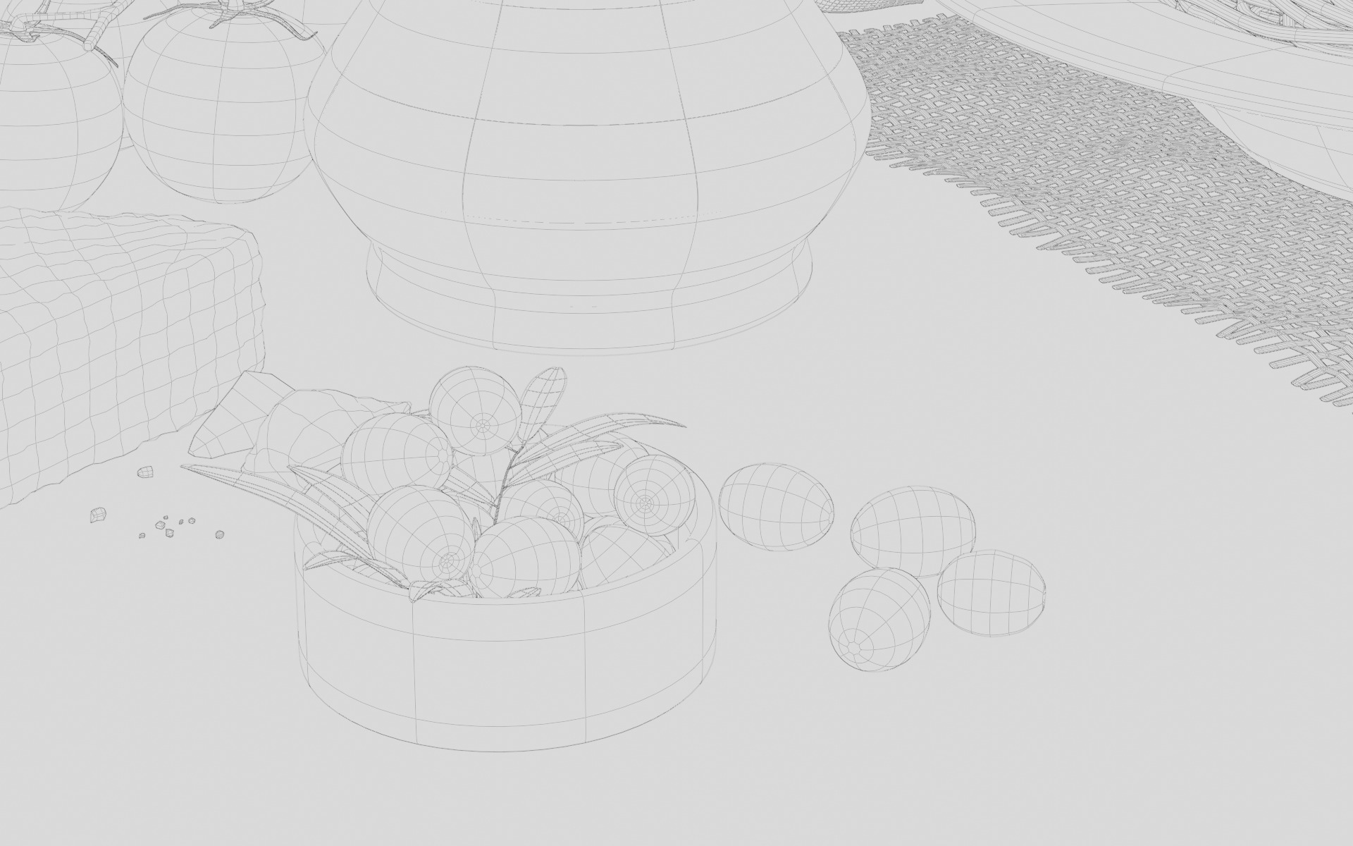 Pasta Plate 3d Scene 3D model_11