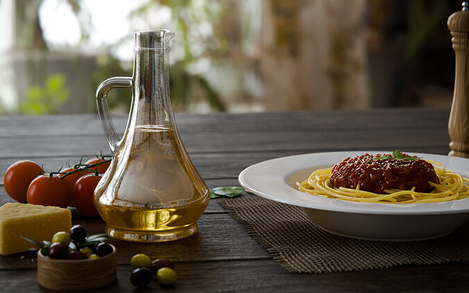 Pasta Plate 3d Scene 3D model 3
