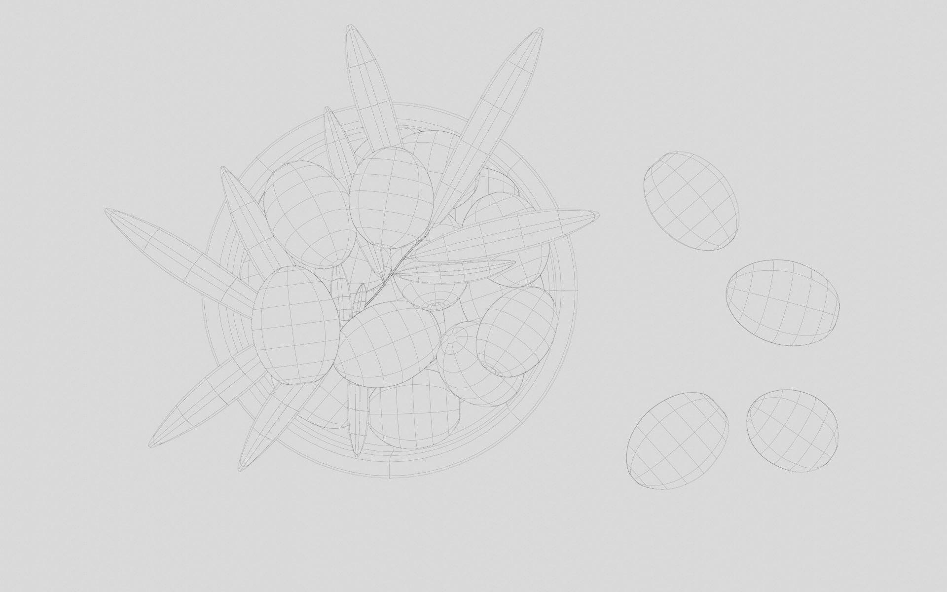 Pasta Plate 3d Scene 3D model_15