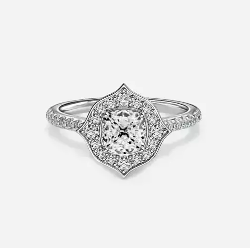 Halo Engagement Ring  02