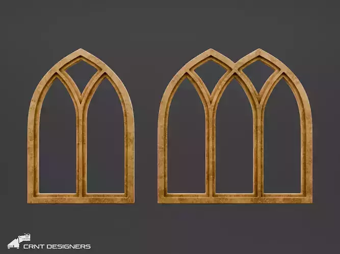 Gothic Window 3D Model