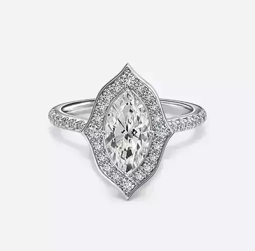 Halo Engagement Ring 03