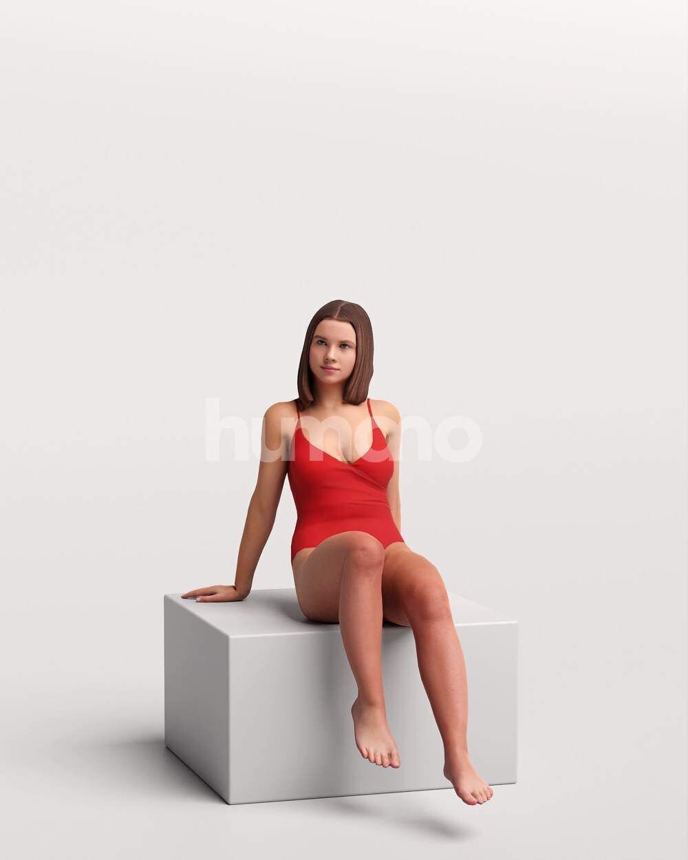 Humano 12-Collection 2510 - ARUND THE POOL -12 x 3D models  3D model_9