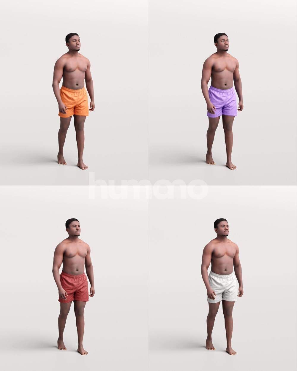 Humano 12-Collection 2510 - ARUND THE POOL -12 x 3D models  3D model_25