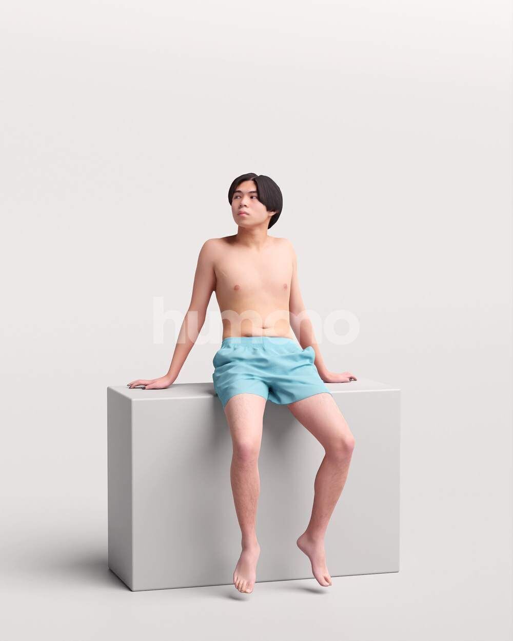 Humano 12-Collection 2510 - ARUND THE POOL -12 x 3D models  3D model_7