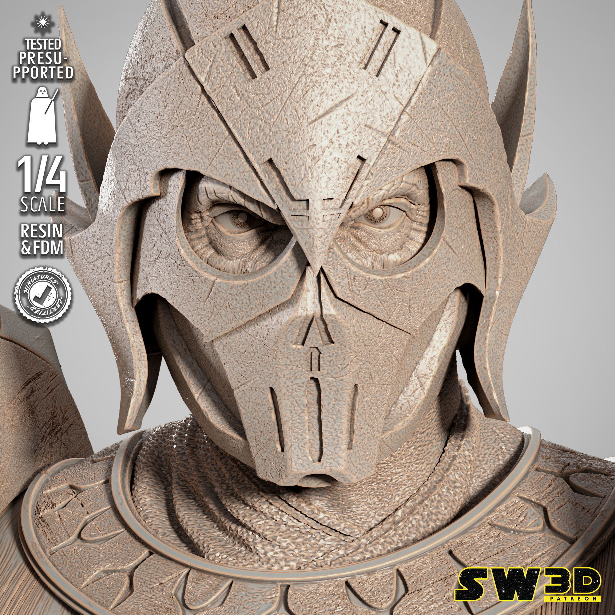 STAR WARS Darth Bane Portrait Bust 3D print model_31