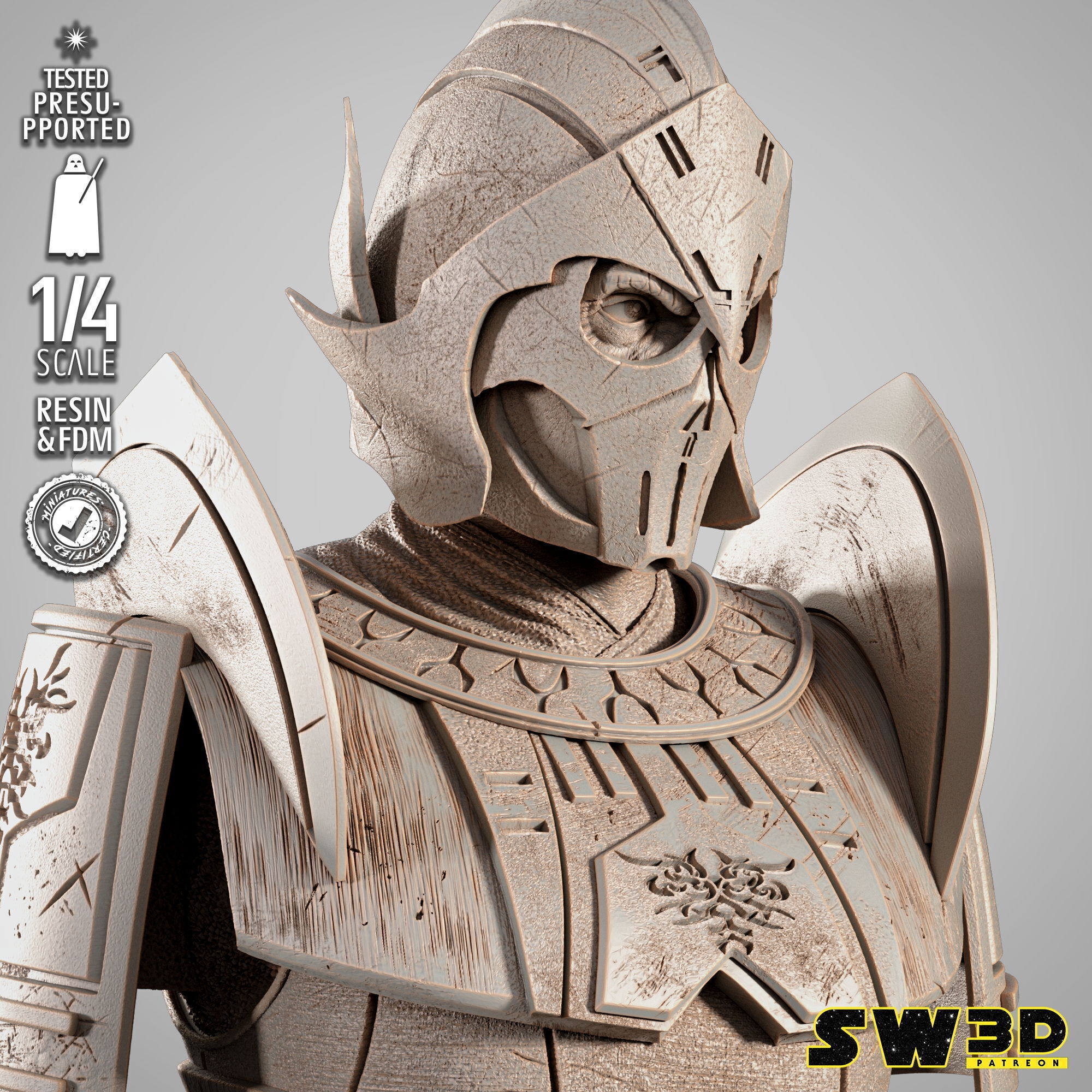 STAR WARS Darth Bane Portrait Bust 3D print model_19