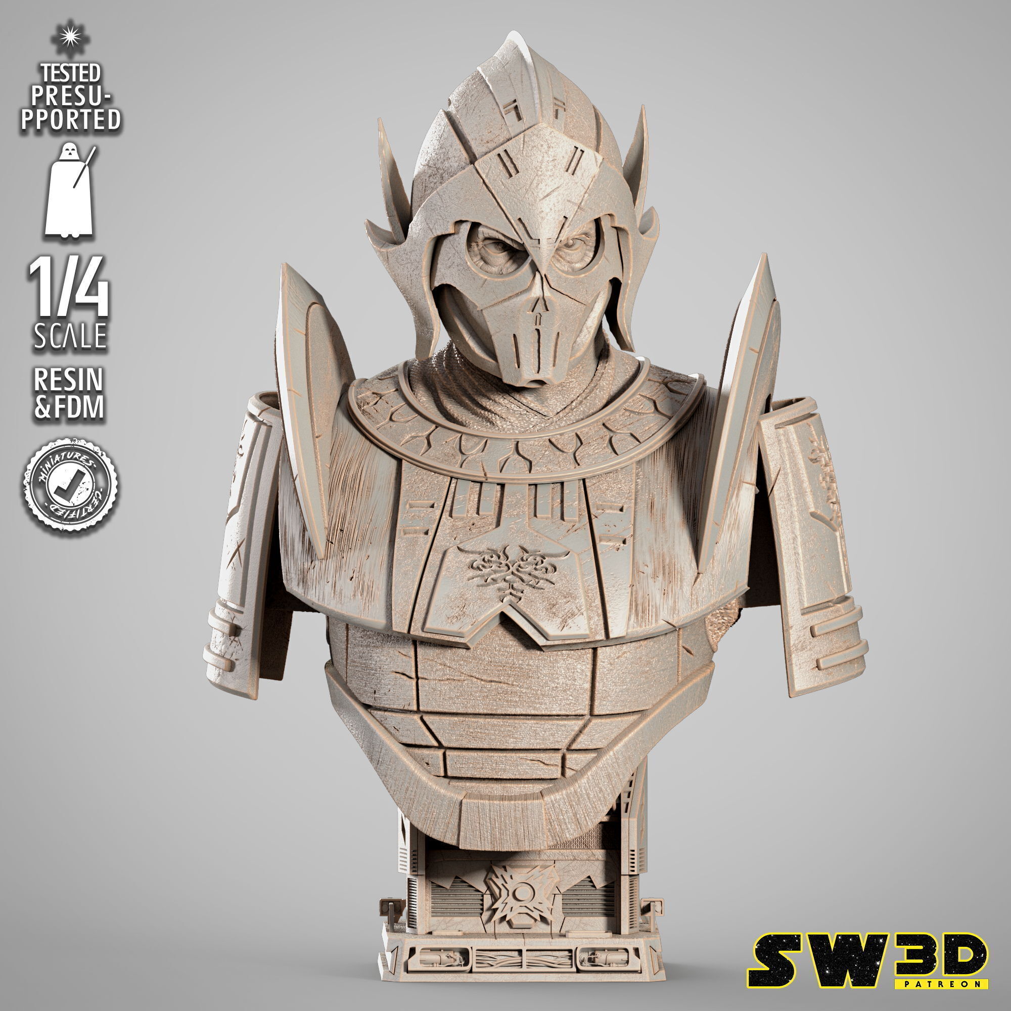 STAR WARS Darth Bane Portrait Bust 3D print model_9