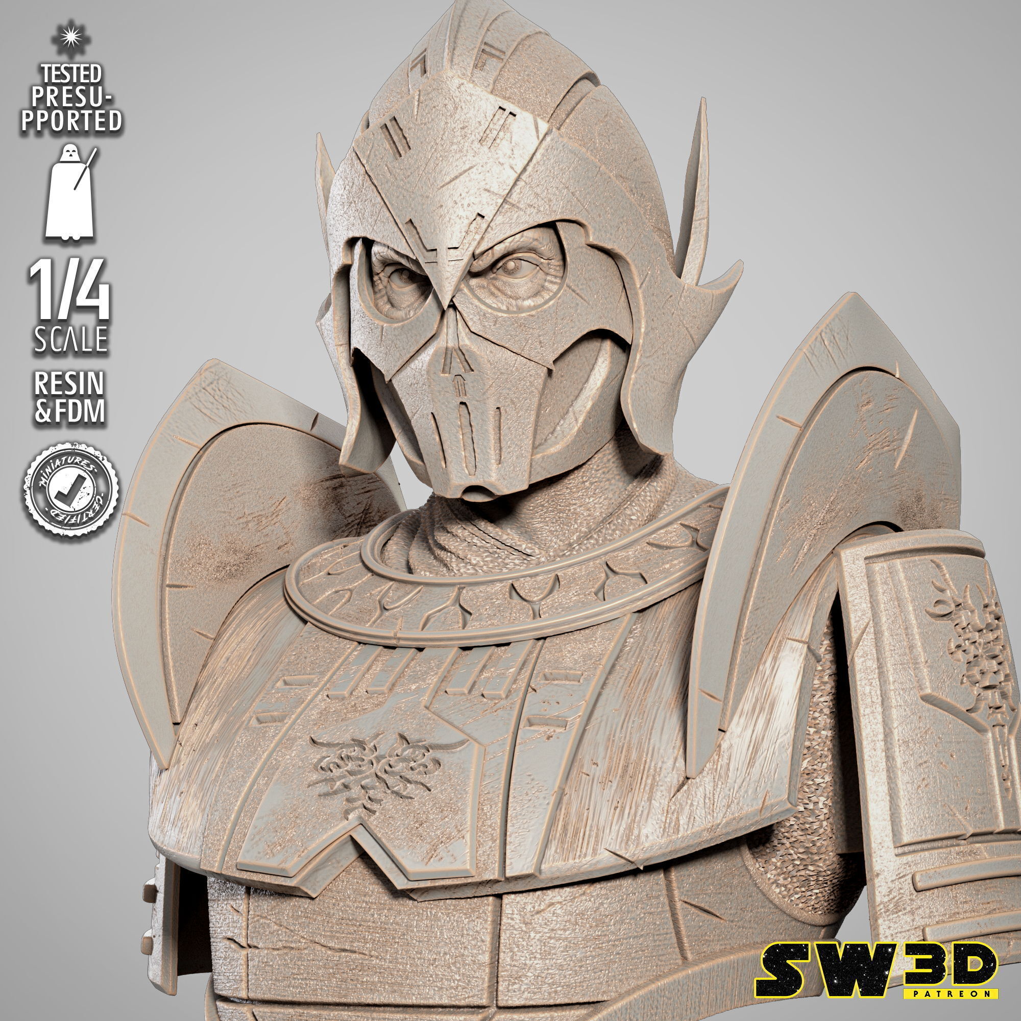 STAR WARS Darth Bane Portrait Bust 3D print model_14