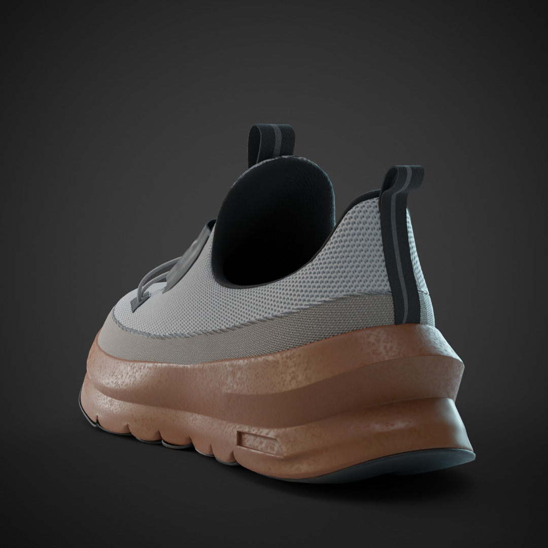 High quality Sneaker Model 3D model_2