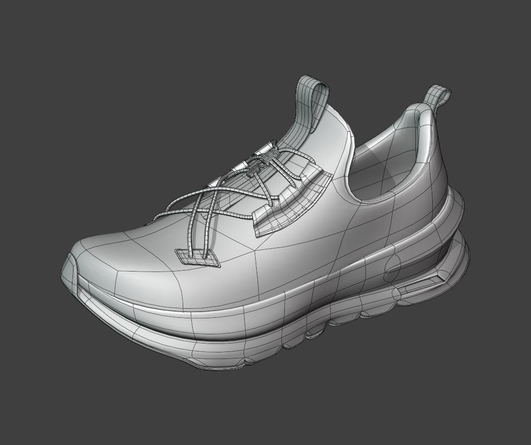 High quality Sneaker Model 3D model_4