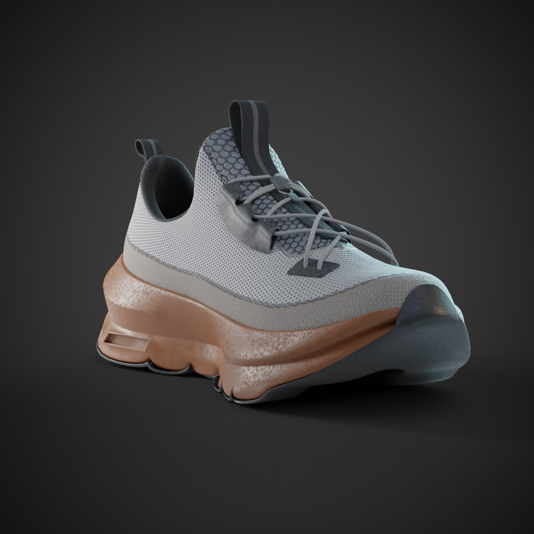 High quality Sneaker Model 3D model_1
