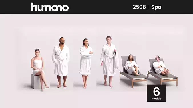 Humano 6-Collection 2508 - SPA -6 x 3D models 