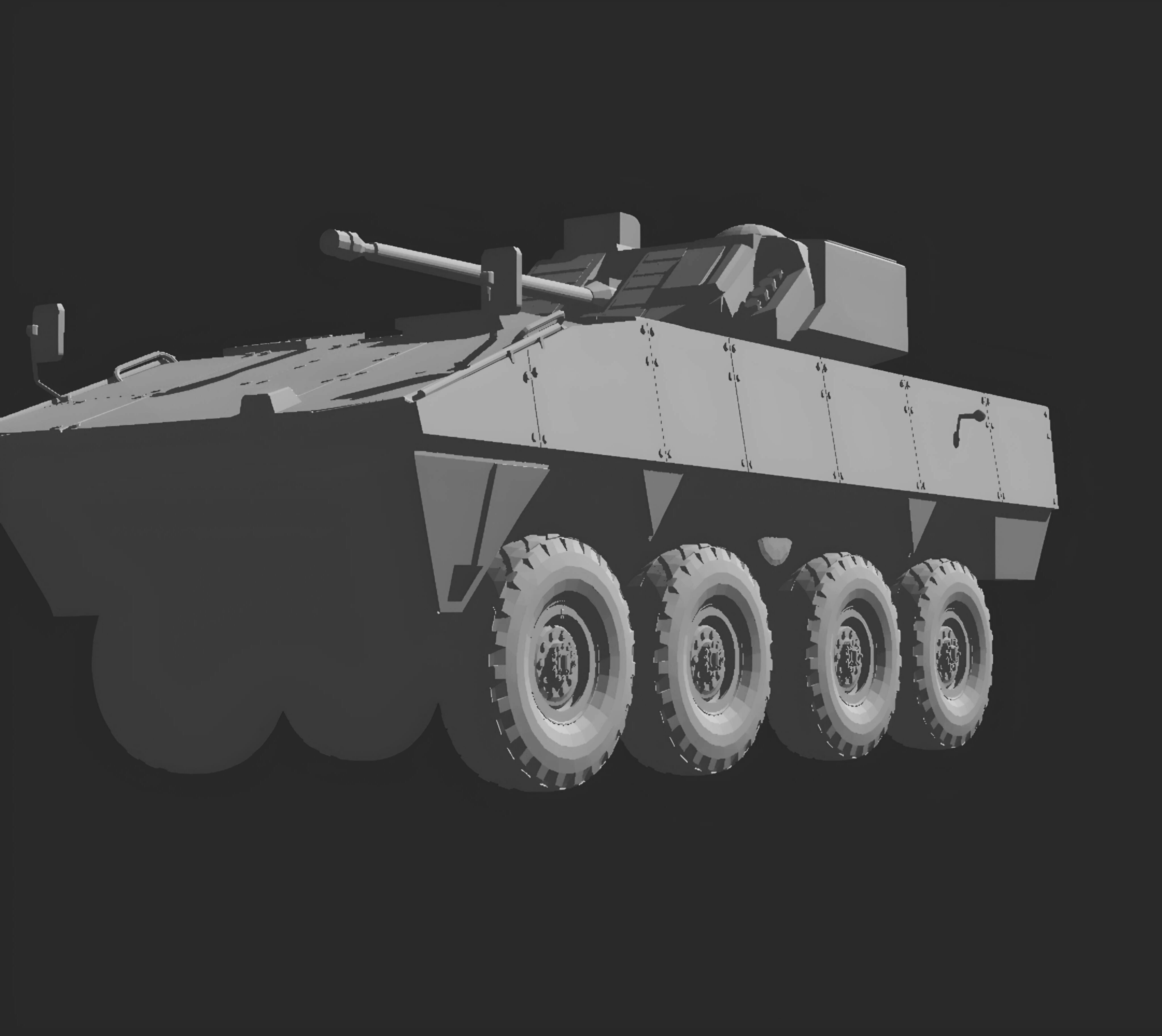 Patria amv 35 8x8 3D print model_1