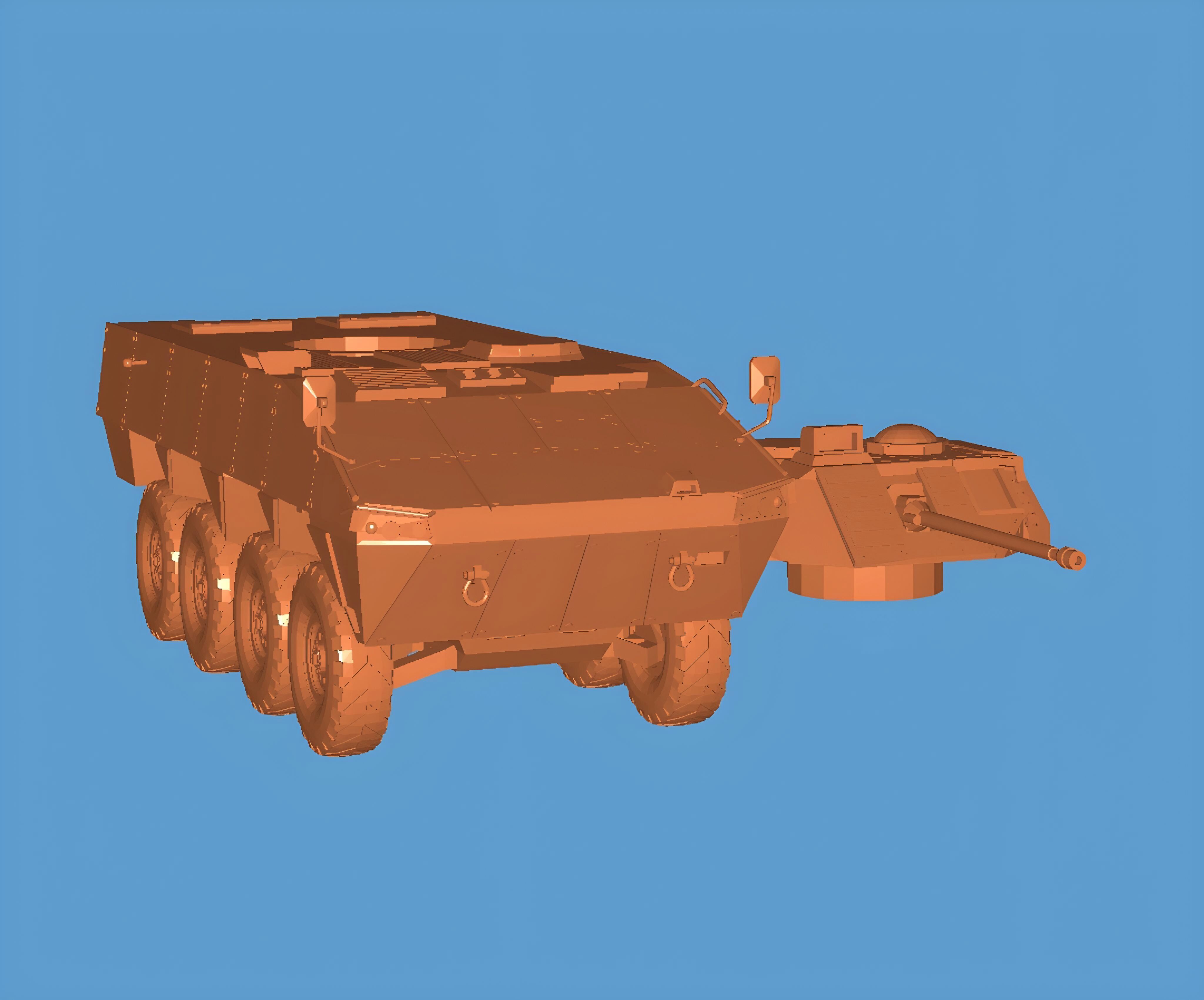 Patria amv 35 8x8 3D print model_4