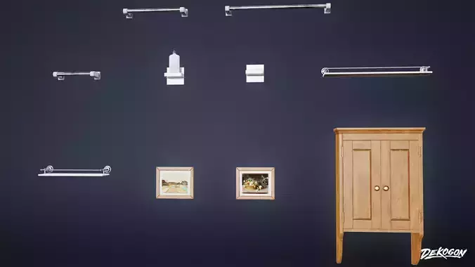 SUBURBS - Wall Bathroom 02 - LOW POLY AND NANITE