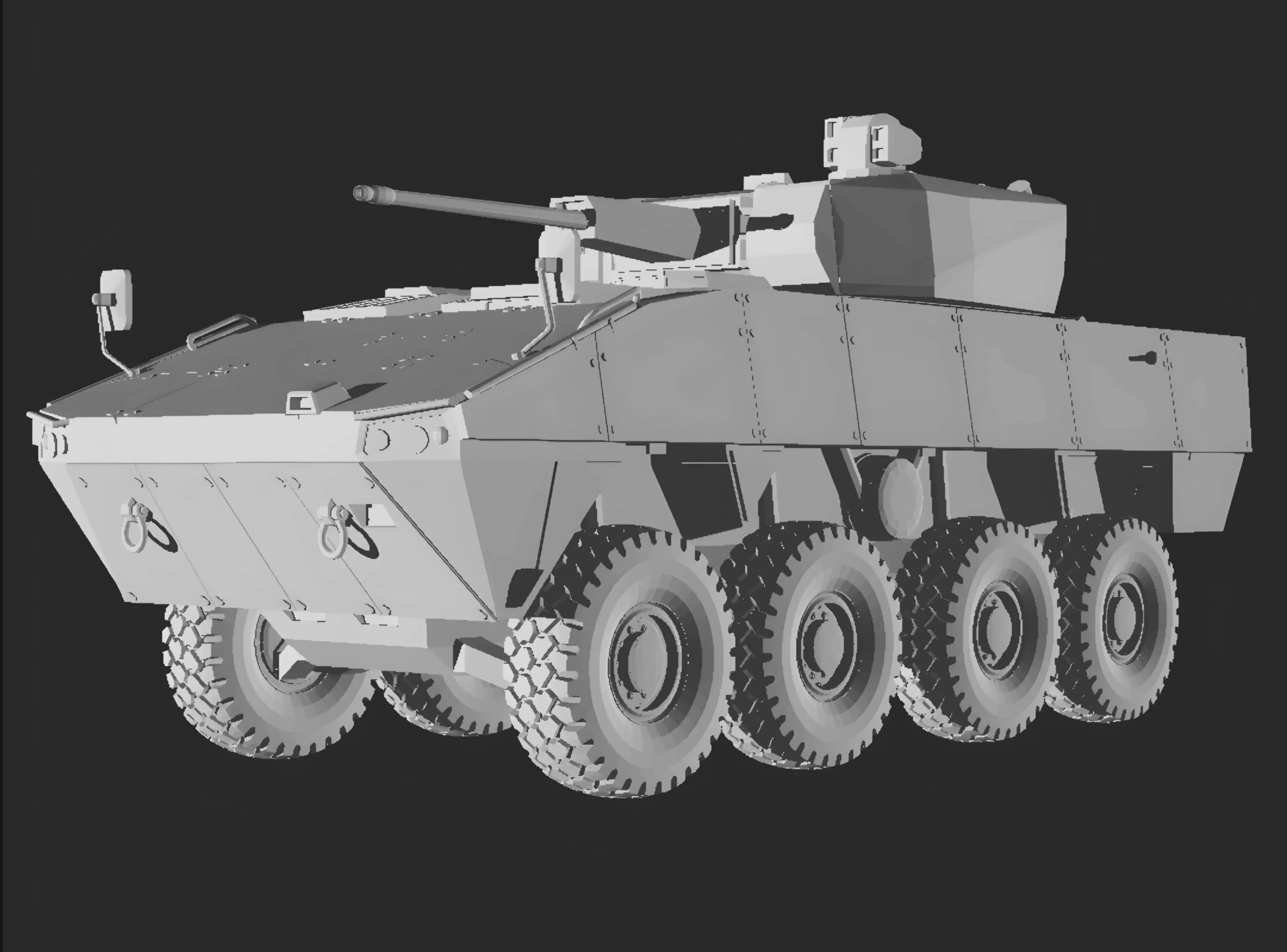 Patria amv 8x8 Croatia 3D print model_0