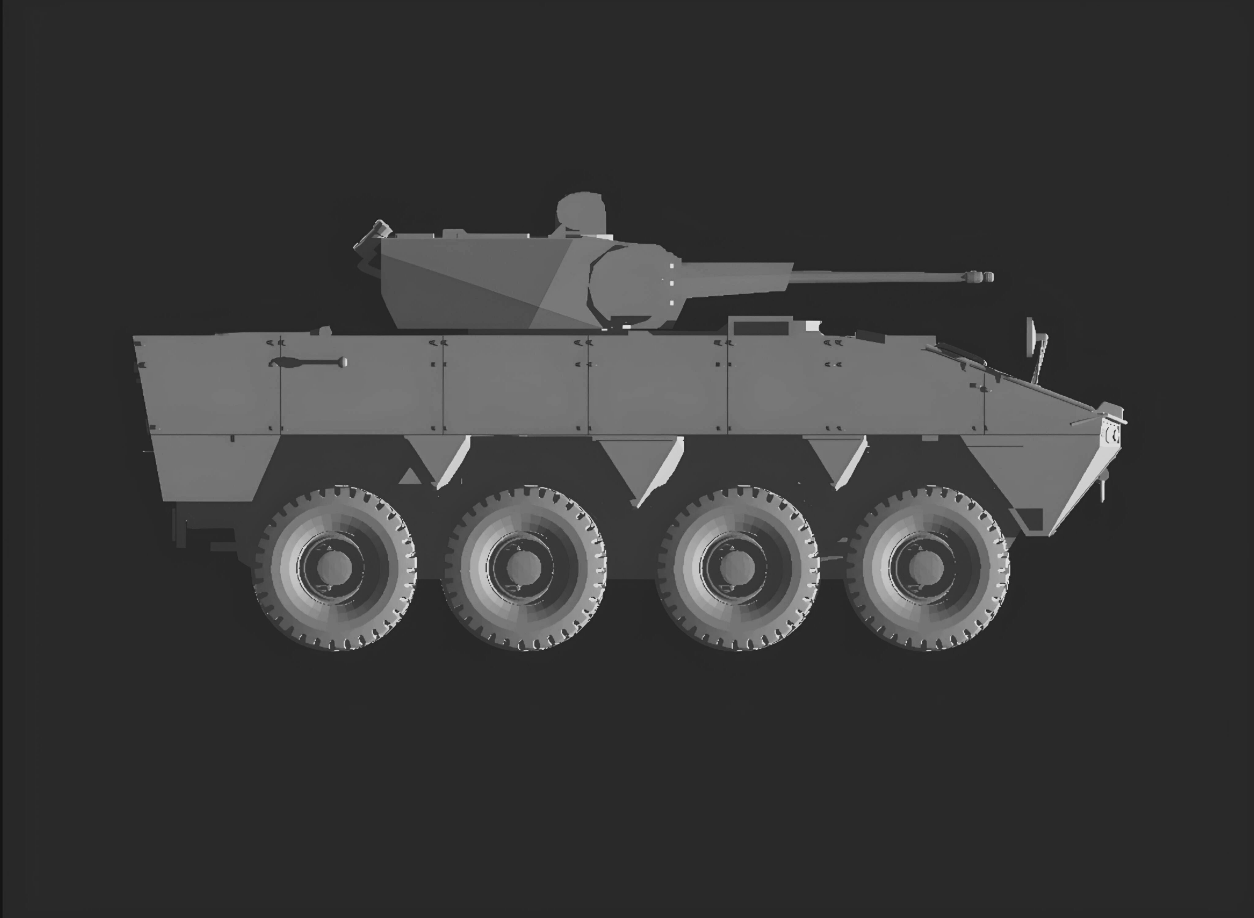 Patria amv 8x8 Croatia 3D print model_3