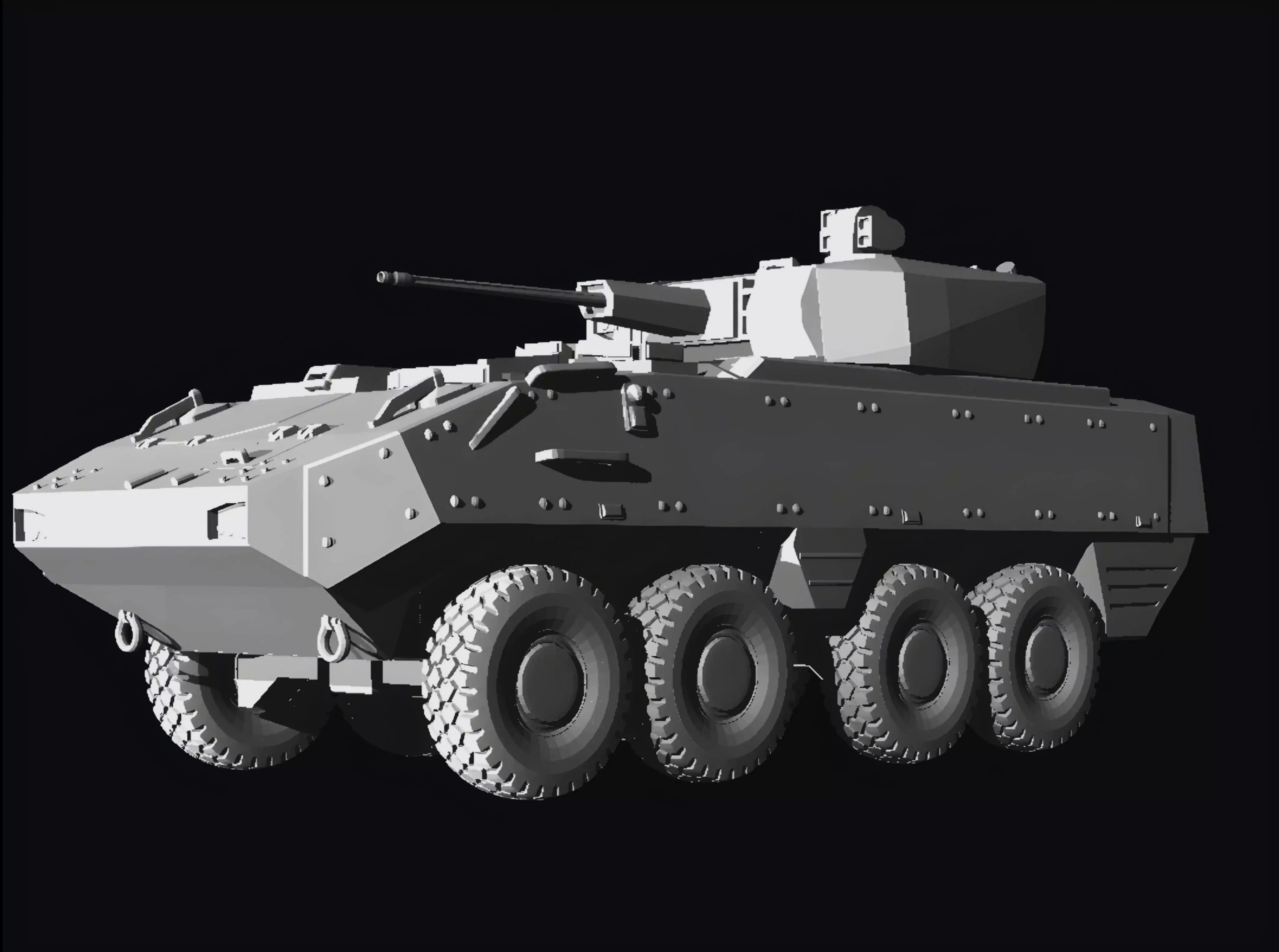 Piranha 3 ifv 8x8 botswana 3D print model_0