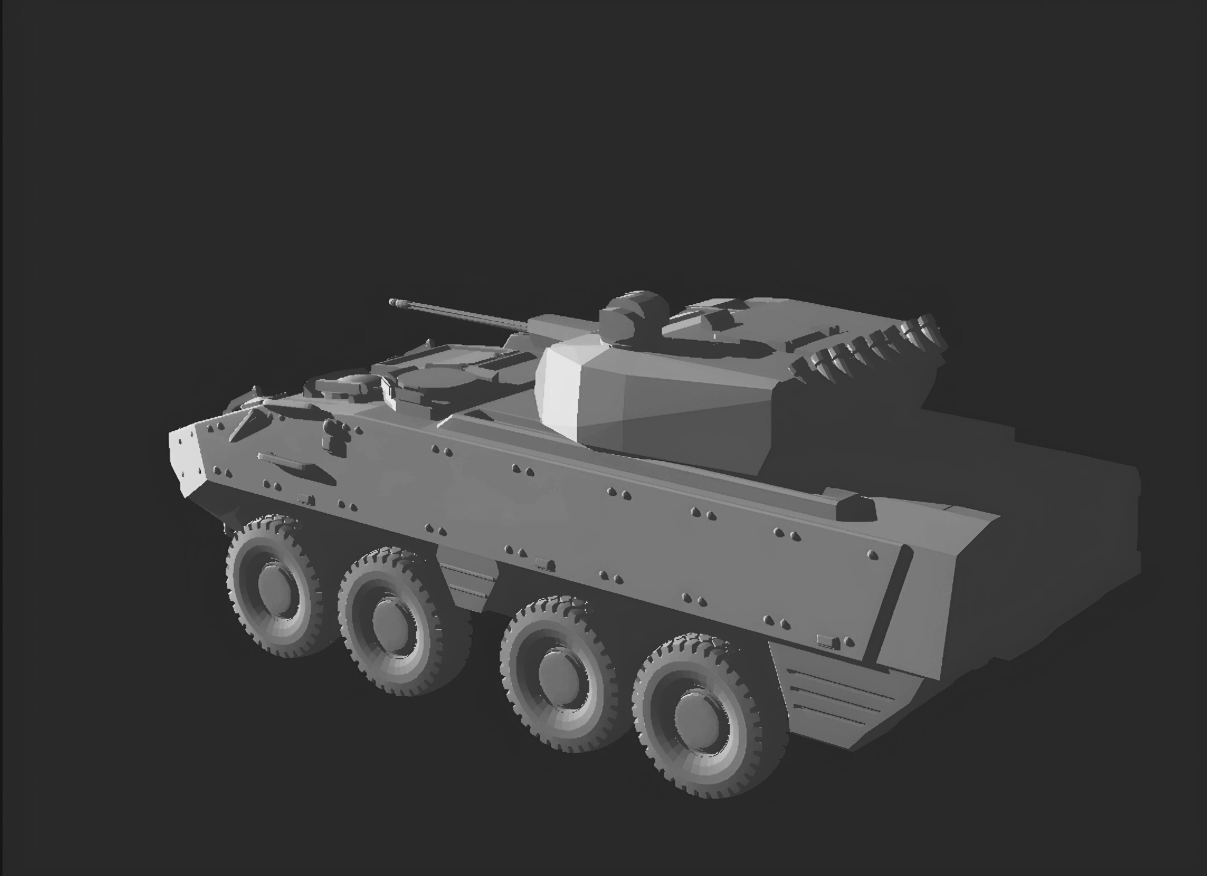 Piranha 3 ifv 8x8 botswana 3D print model_1