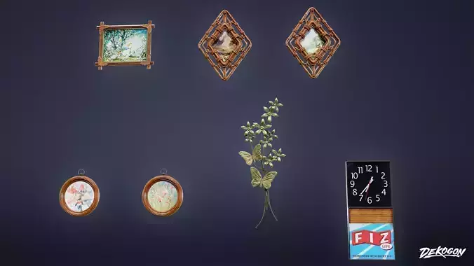 SUBURBS - Wall Decor 07 - LOW POLY AND NANITE