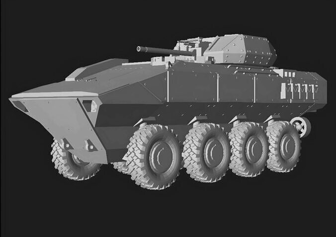 SuperAV 8X8 MCT30 TURRET 3D print model