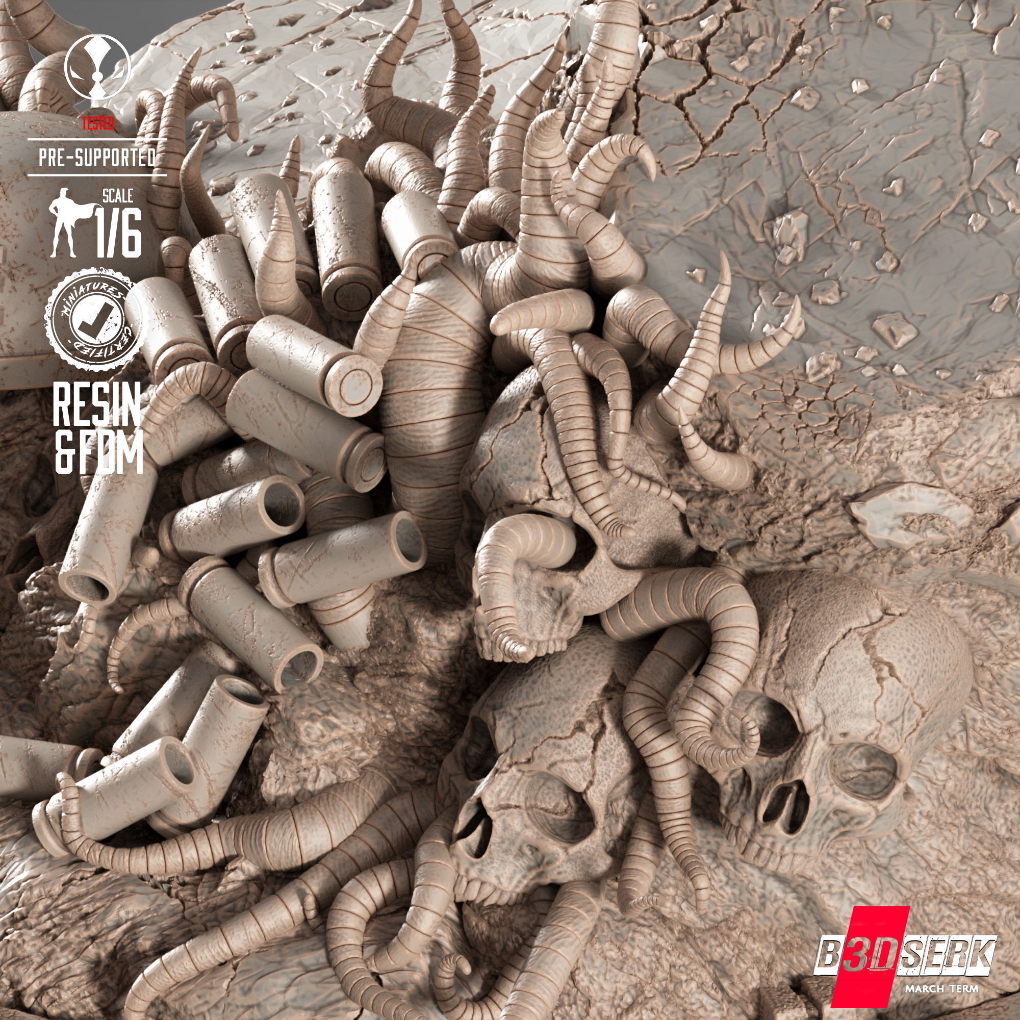 B3DSERK Commando Spawn Sculpture 3D print model_45