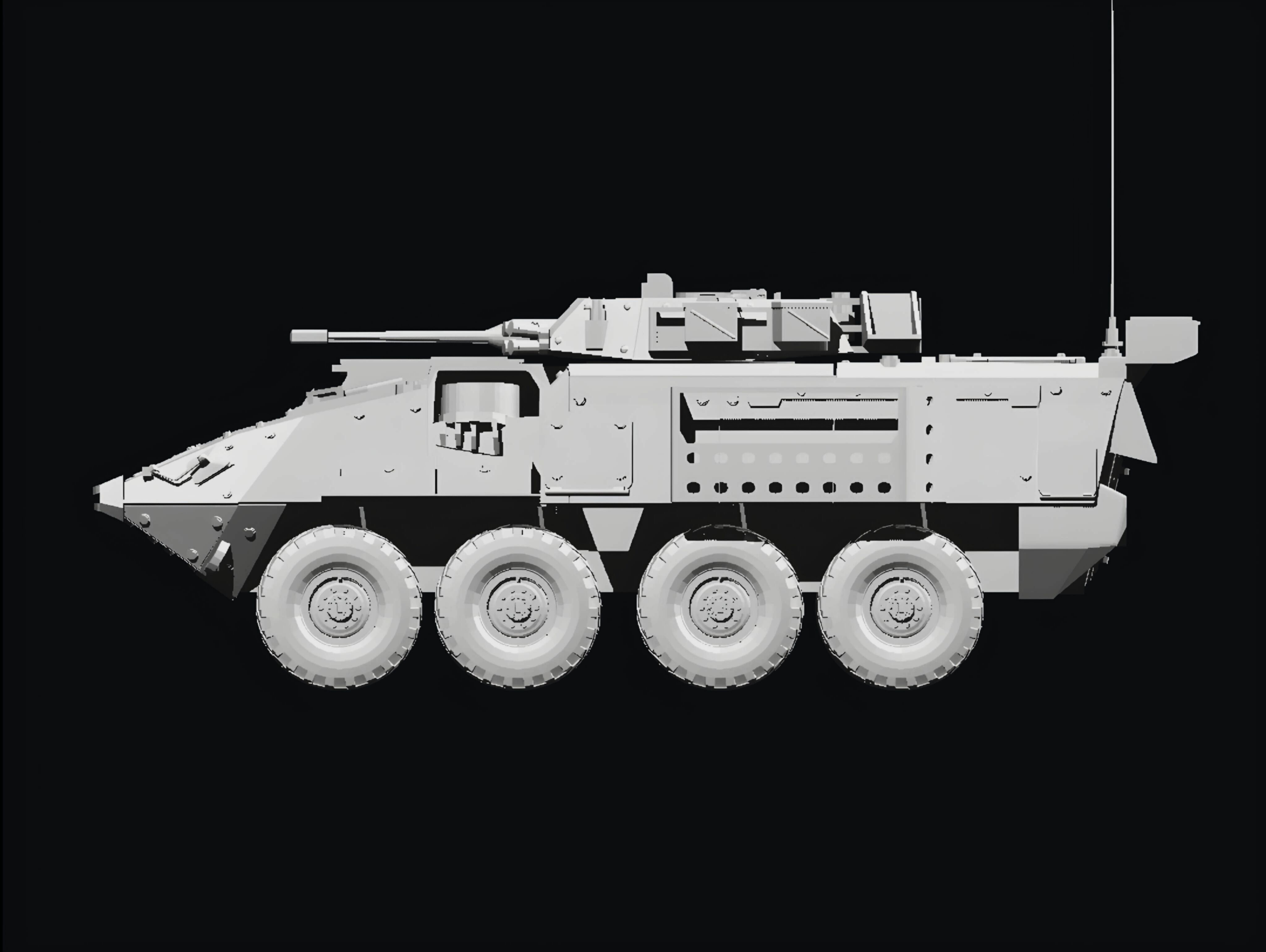 Lav 6 8x8 3D print model_3