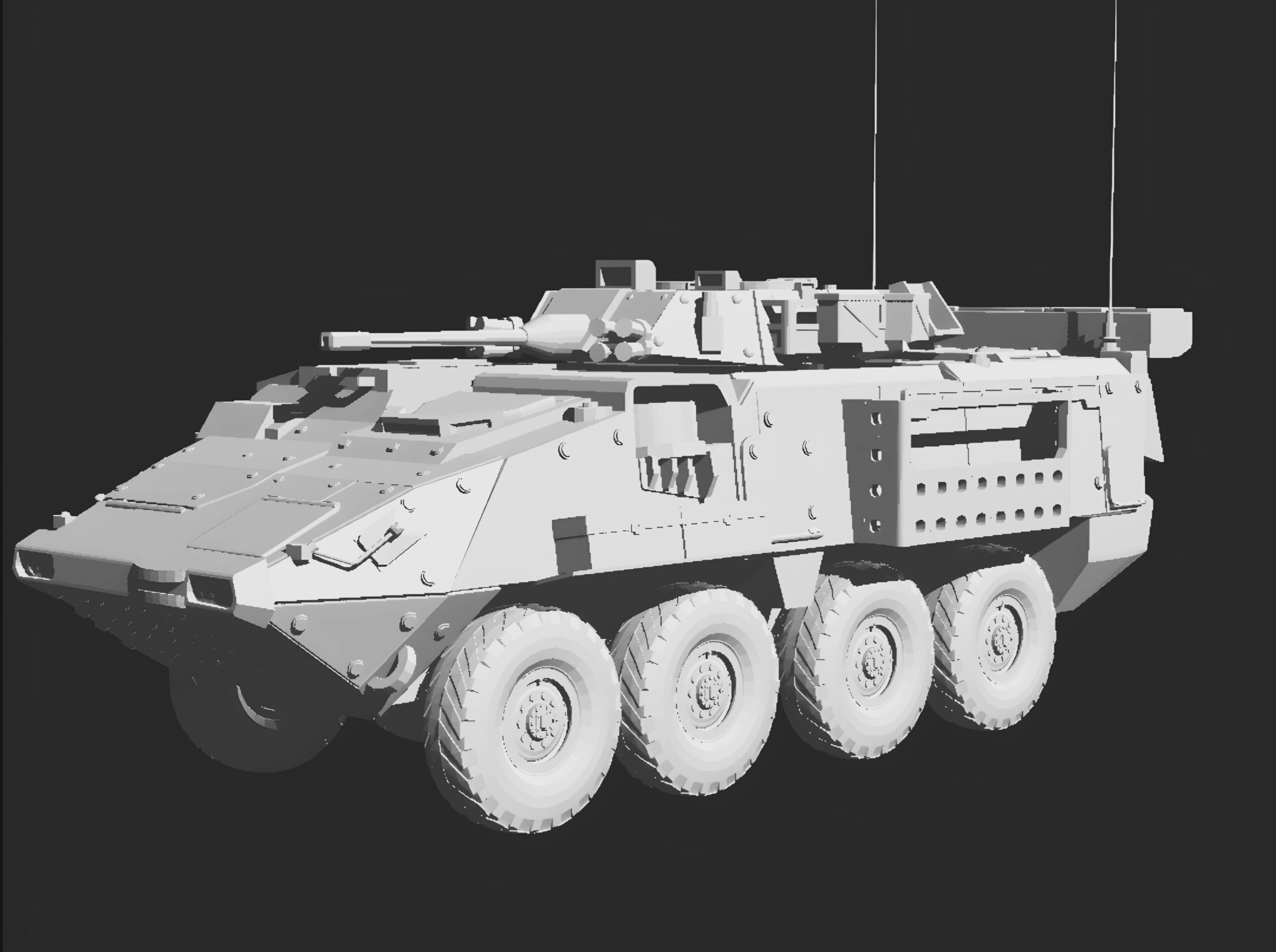 Lav 6 8x8 3D print model_5