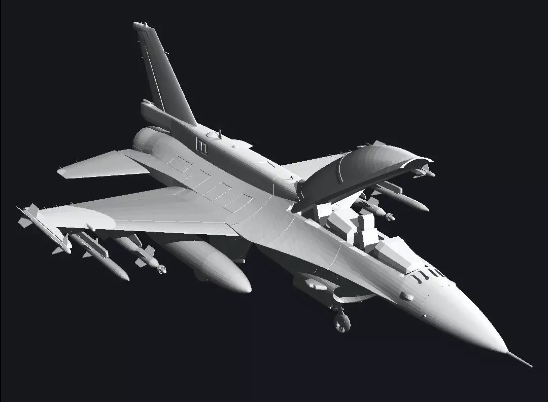 F16 block52 3D print model_0
