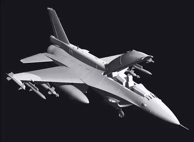 F16 block52 3D print model