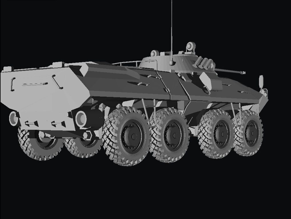 Btr90 8x8 ifv 3D print model_1