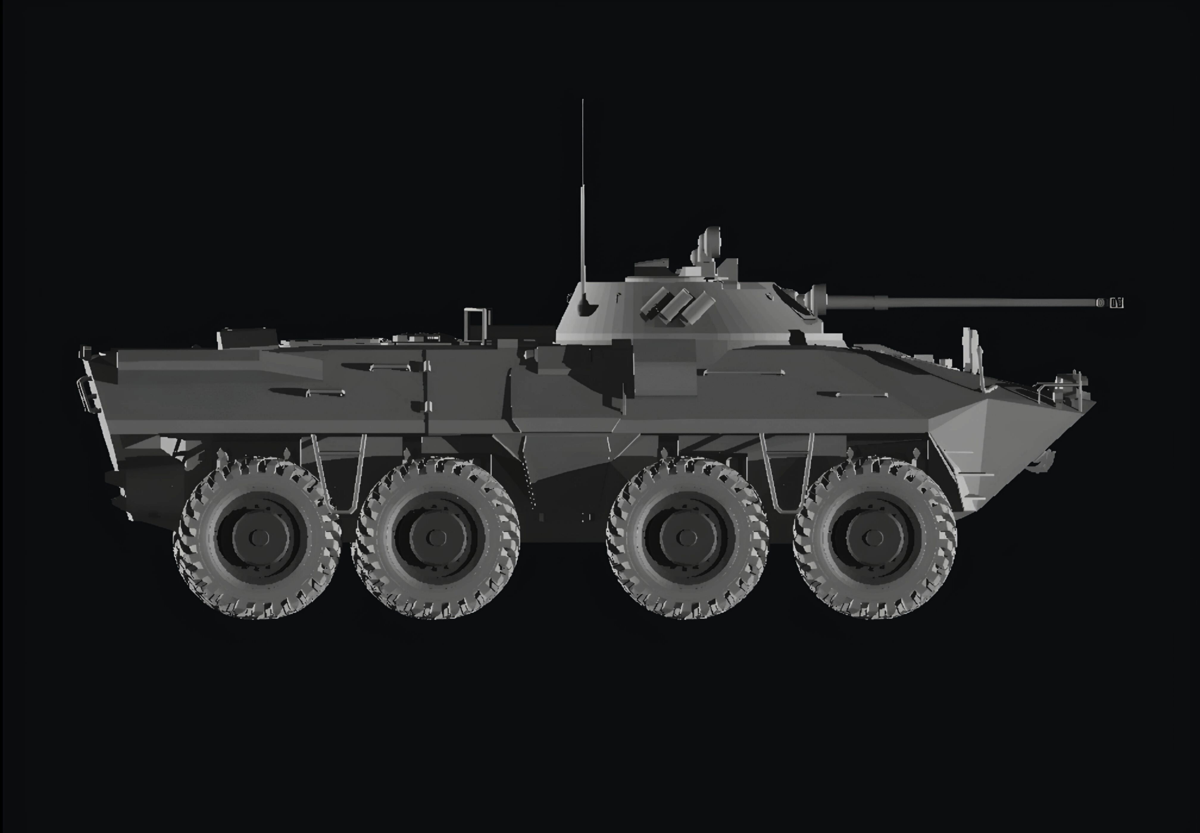 Btr90 8x8 ifv 3D print model_2