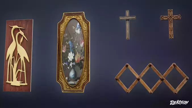 SUBURBS - Wall Decor 09 - LOW POLY AND NANITE