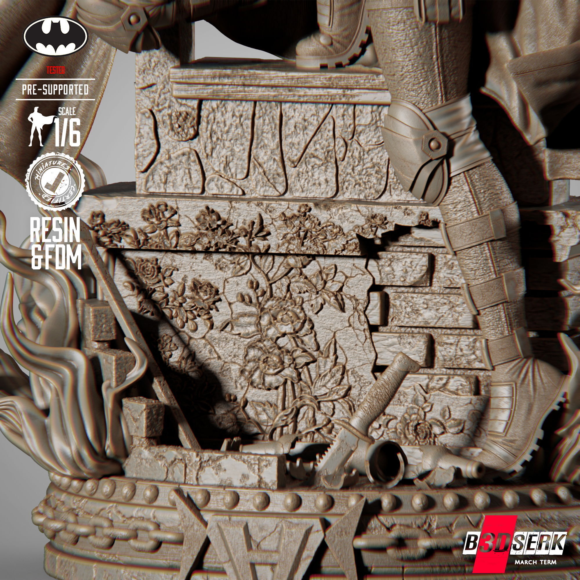 B3DSERK Huntress Sculpture 3D print model_4