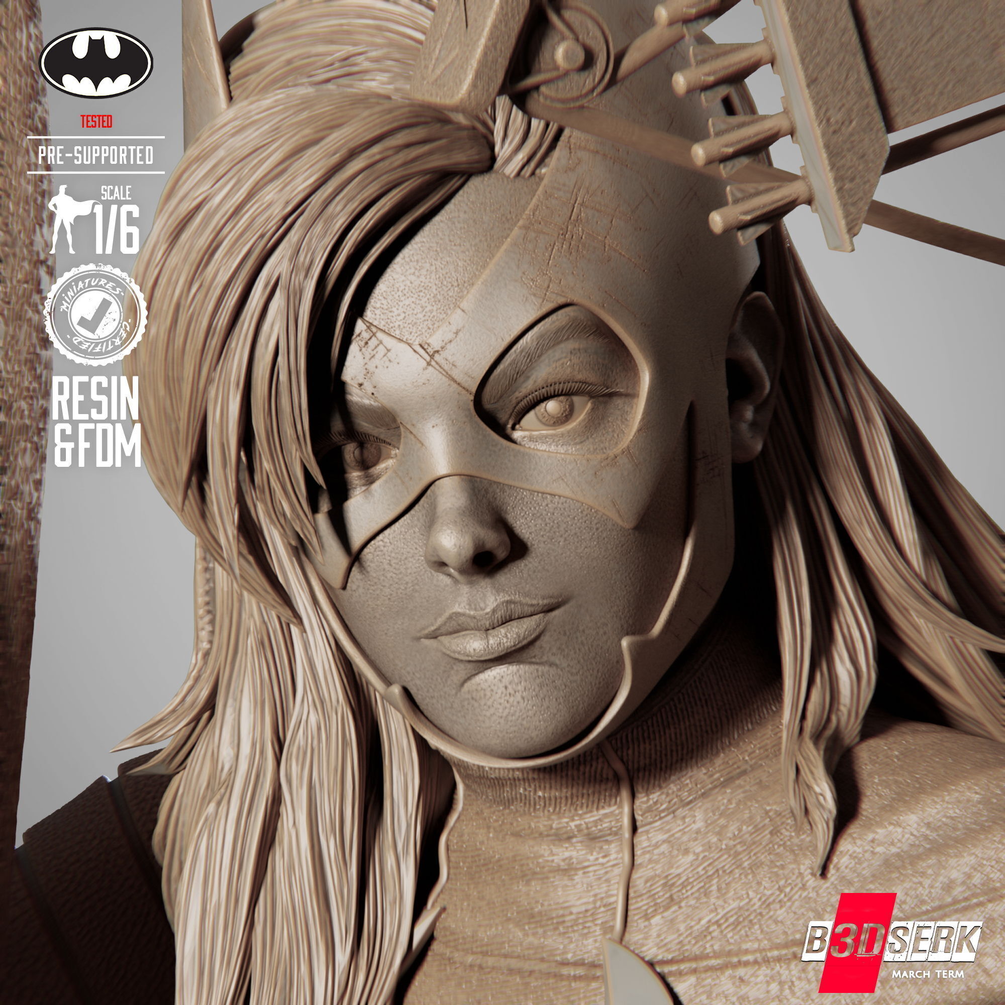 B3DSERK Huntress Sculpture 3D print model_35