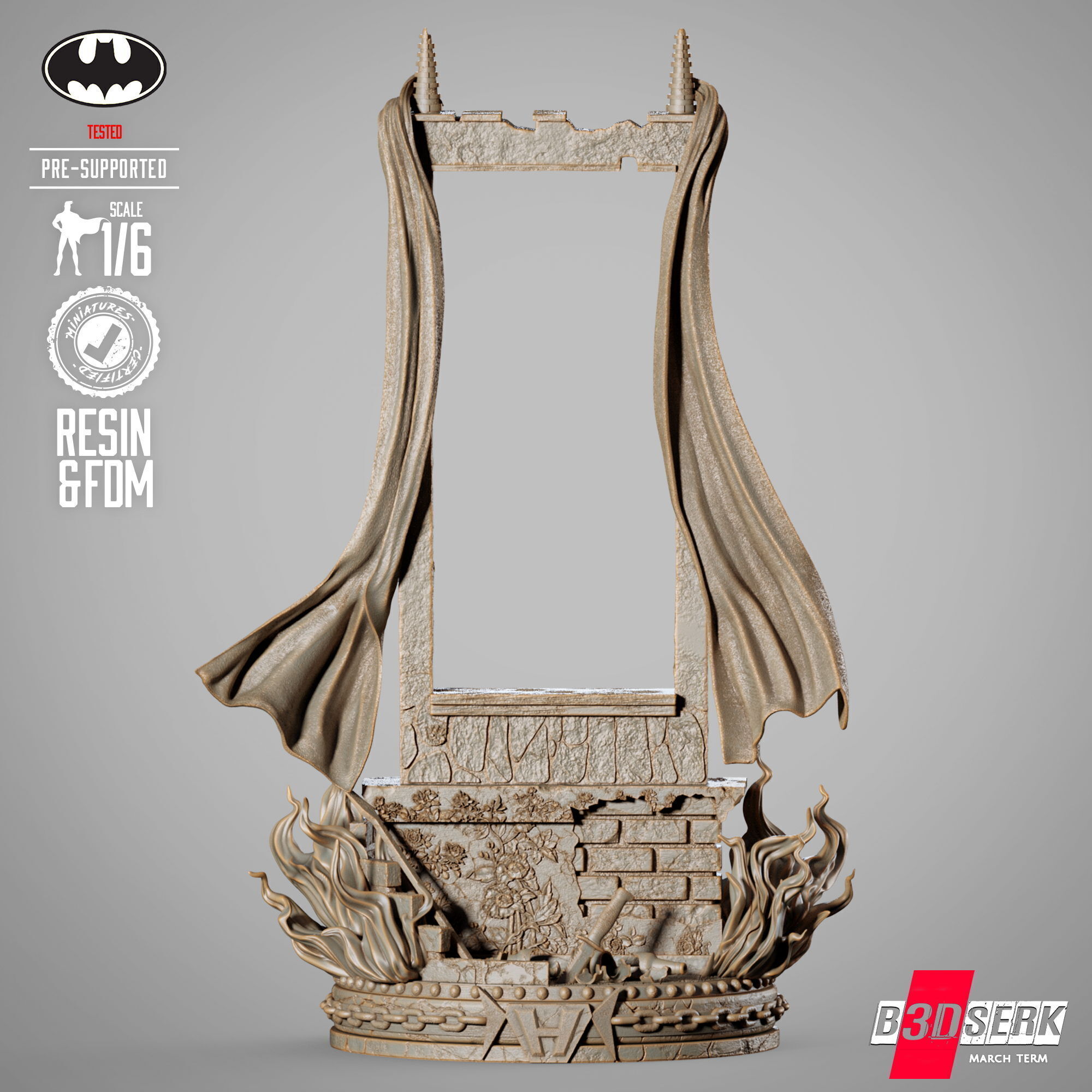 B3DSERK Huntress Sculpture 3D print model_39