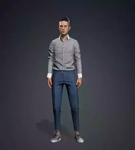 Male office02 Low polygons